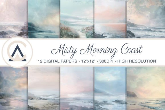 Capturing Coastal Calm: A Designer's Guide to Misty Coast Backgrounds