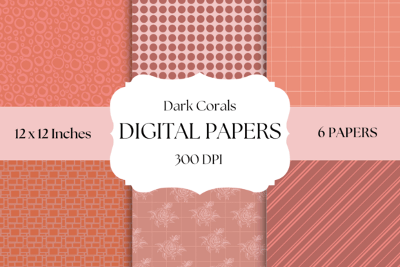 Deep Dive into Sophistication: Using Dark Coral Digital Papers