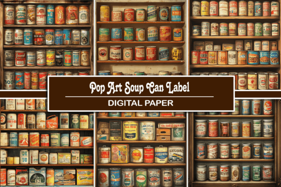 Pop Art Soup Can Label: A Font with Bold Personality