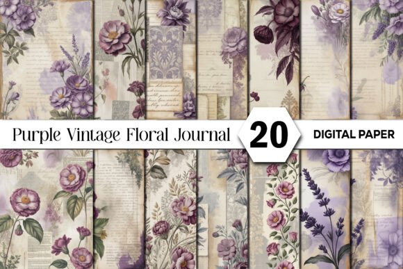 Purple Vintage Floral Journal Background: A Designer's Guide