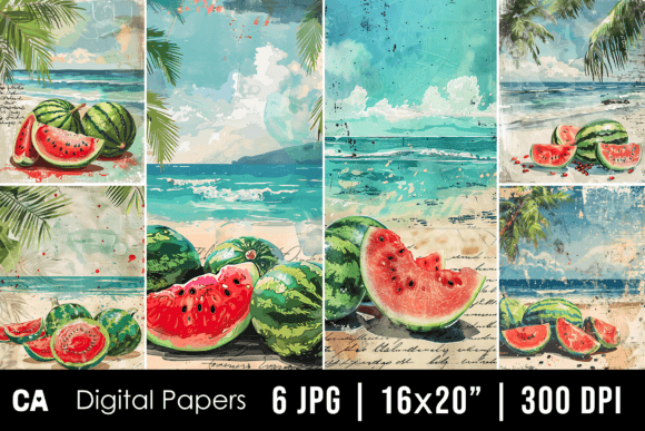 Refreshing Your Creative Projects with Vintage Watermelon Journal Pages