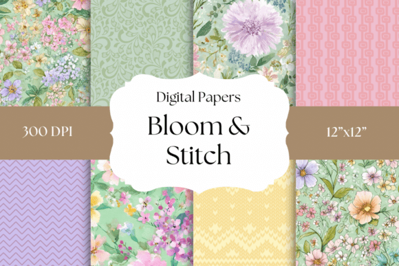Spring Stitch & Flower Digital Papers: A Crafter's Guide