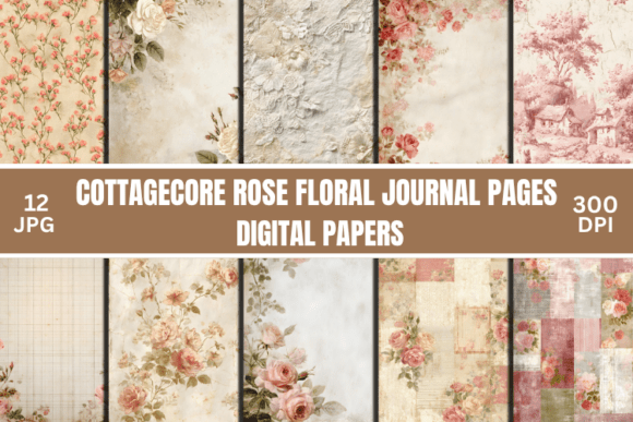 Timeless Charm: Using Cottagecore Rose Floral Journal Pages