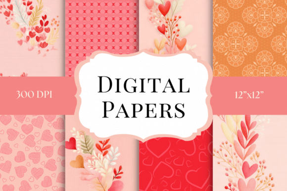Valentine Hearts Digital Papers: A Designer's Guide to Romantic Paper Crafts