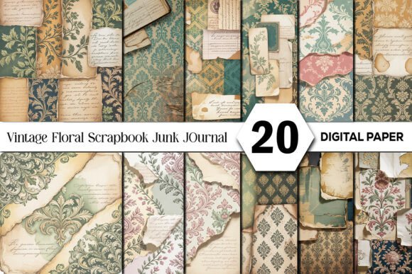 Vintage Floral Scrapbook Junk Journal: A Designer's Guide