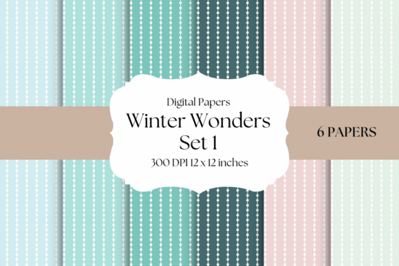 Winter Wonders Digital Papers: A Fresh Take on Seasonal Design